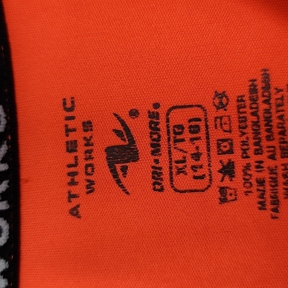Athletic works orange boys short sleeve t-shirt XL 14 16 - Picture 3 of 4